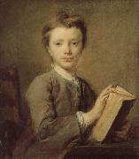 PERRONNEAU, Jean-Baptiste A Boy with a Book Sweden oil painting artist